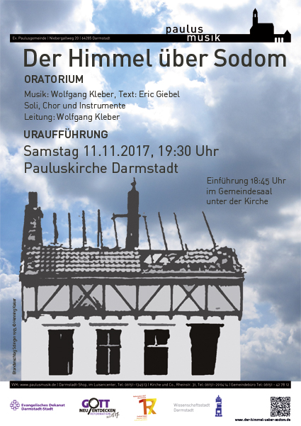 Veranstaltungsplakat: Der Himmel über Sodom